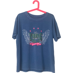 Tee-shirt THE yong & Wild bleu jeans