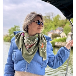 Doudoune bleue jeans