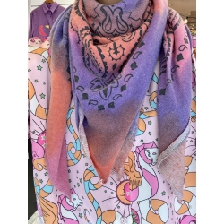 Bandana Tie & Dye Orange/Violet