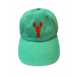 Casquette turquoise + Homard