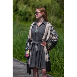 Robe en jean gris