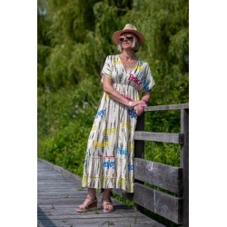 Robe tie and dye kaki