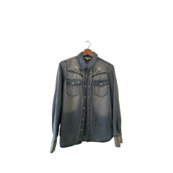Chemise en jean, broderies