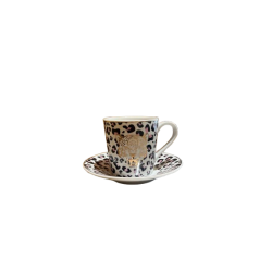 Tasse avec soucoupe Léopard