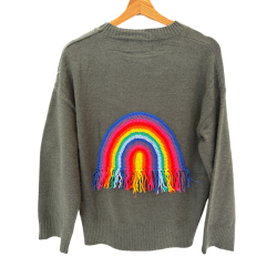 Pull Arc en Ciel kaki