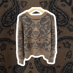 Pull BANDANA chocolat/noir